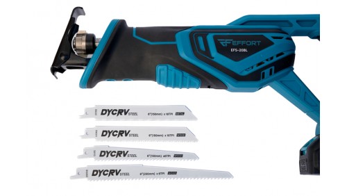 Аккумуляторная сабельная пила EFFORT EFS-20ВL с АКБ 4 Ач и ЗУ 2 Ач Аккумуляторная сабельная пила EFFORT EFS-20ВL с АКБ 4 Ач и ЗУ 2 Ач