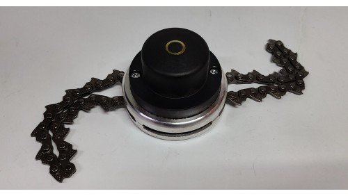 Косильная головка  для мотокосы аллюминиевая с цепью