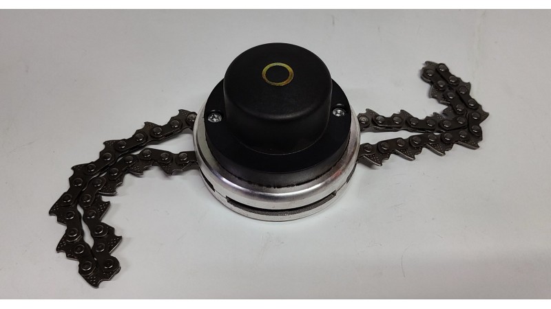 Косильная головка  для мотокосы аллюминиевая с цепью
