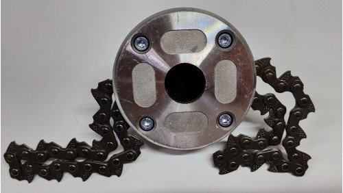 Косильная головка  для мотокосы аллюминиевая с цепью