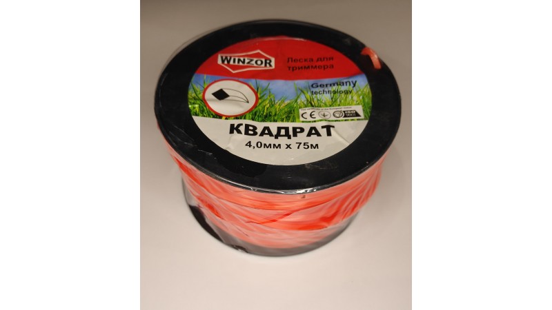 Леска WINZOR  (4,0мм круглая квадратнаяя),75м