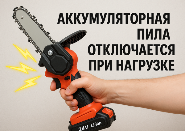 Чому вимикається акумуляторна пилка