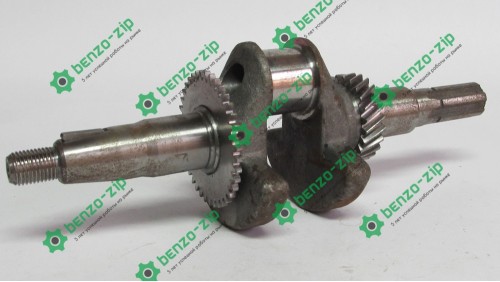 Коленвал м/б 168F/170F(6,5/7Hp)(под шлицы, Ø20mm) (c шестернями)