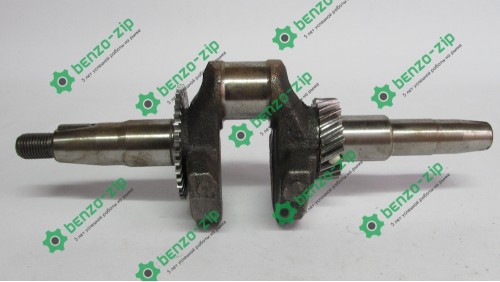 Коленвал м/б 168F/170F (6,5/7Hp)(под конус, Ø20mm)(c шестернями)