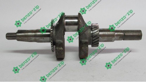 Коленвал м/б 168F/170F(6,5/7Hp)(под шлицы, Ø20mm) (c шестернями)