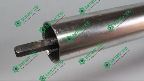 Ведущий вал 26 мм (жесткий привод) на квадрат для мотокосы в сборе