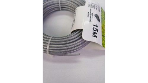 Леска для мотокосы 3,0мм металл трос 15м WINZOR