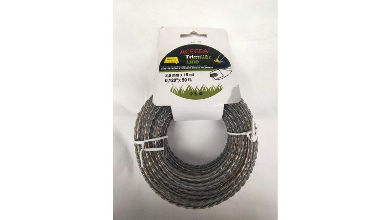 Леска 3,0 мм Trimer Line (квадрат плетеный армированная) 15 м