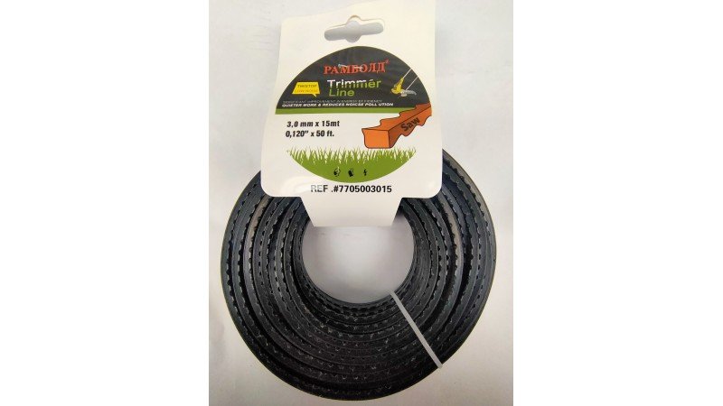 Леска 3,0 мм Trimer Line (аллигатор) 15 м Леска 3,0 мм Trimer Line (аллигатор) 15 м